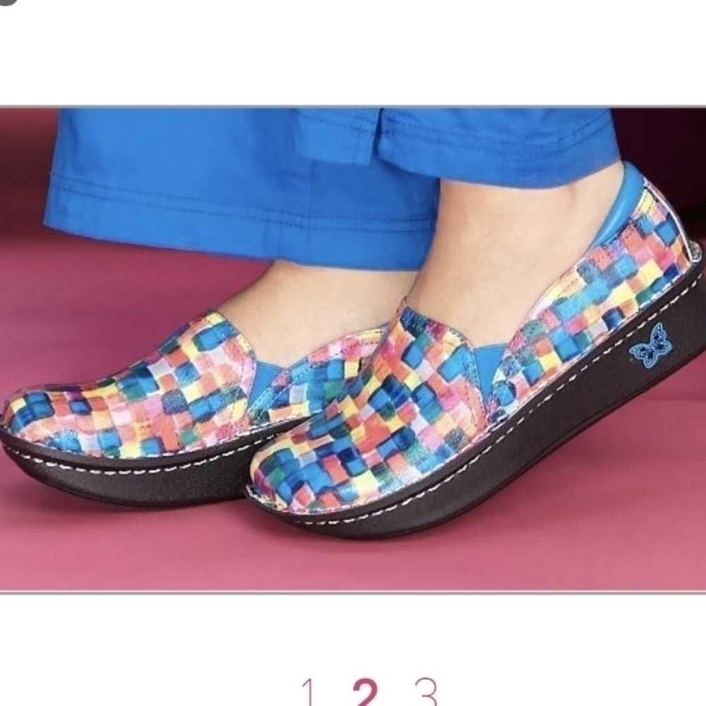 Alegria Women Debra 569  Comfort Leather clogs shoes sz 38 US 8-8.5